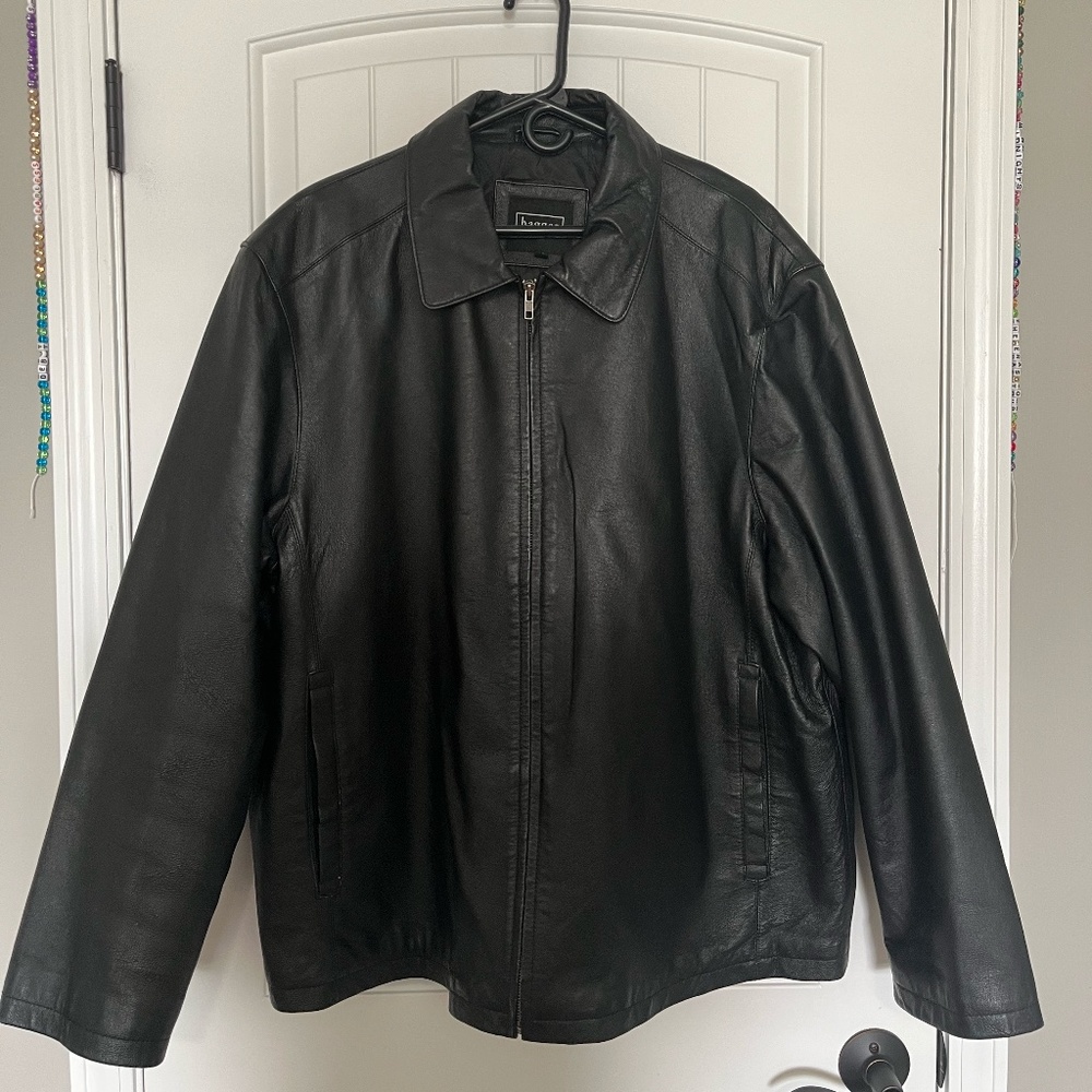Haggar Men's Leather Jacket
